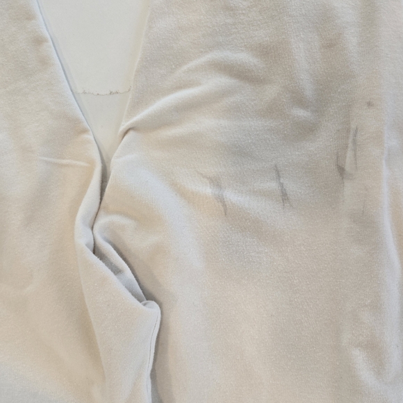 Vuori Laguna Lounge Jogger Sweat Pants cream Large Stained Flawed - Picture 5 of 6